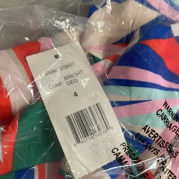 ALESSI one shoulder patterned maxi dress in bright geo - Picture 5 of 6